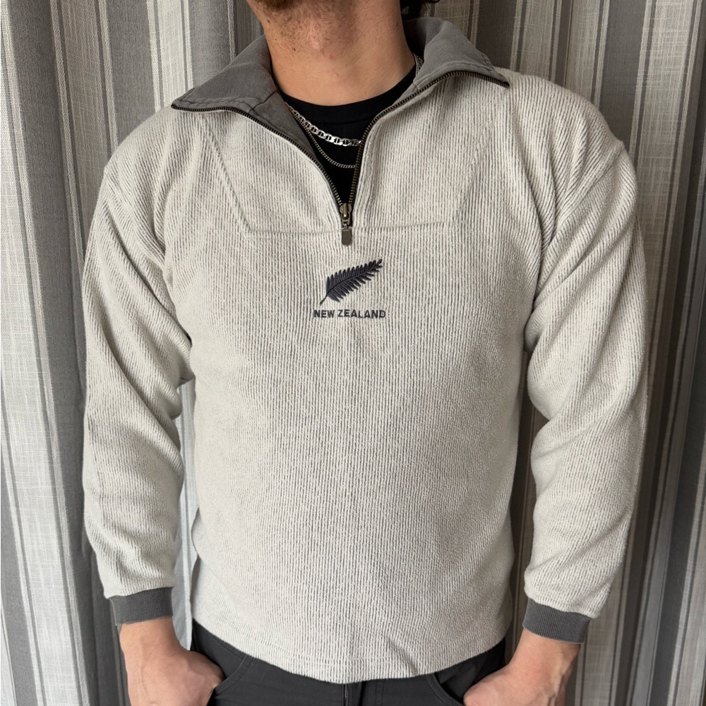 New Zealand Quarter Zip Sweater